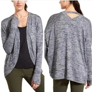 Athleta Pose Wrap Open Cardigan Sweater Small